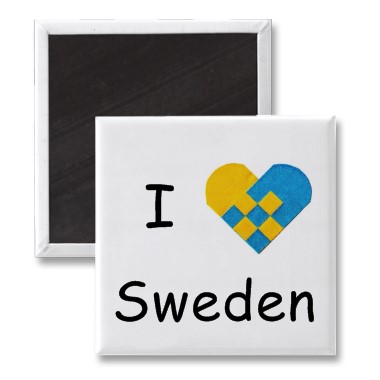 Sweden Heart Magnet